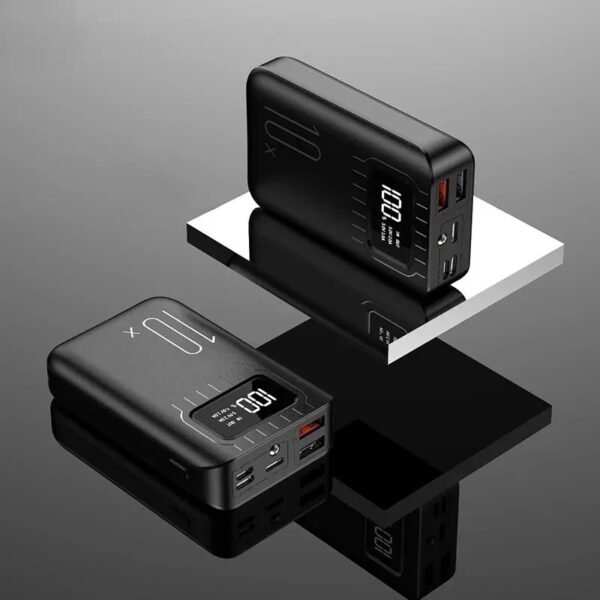Portable Power Bank With High Capacity 10000 MAhAnd Fast Charging Function, Compatible With IPhone And Samsung.